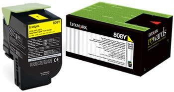 Lexmark 80C80Y0 - Sarı Toner