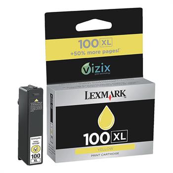 Lexmark 14N1071E - 100XL Numaralı Yüksek Kapasiteli Sarı Kartuş