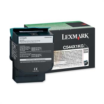 Lexmark C544X1KG - Ekstra Yüksek Kapasiteli Siyah Toner