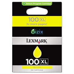Lexmark 14N1071E - 100XL Numaralı Yüksek Kapasiteli Sarı Kartuş